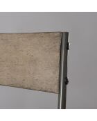 2 Chaises scandinaves Emile bois/métal - 46x58x95 cm