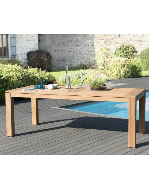 Tavolo Denver Kim in teak - 220x100x78 cm