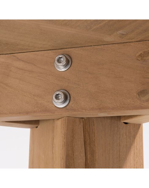 Mesa Denver Kim de teca - 220x100x78 cm