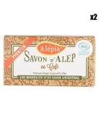 2 Savons d'Alep Premium au Café BIO Amincissant - 2x125 g