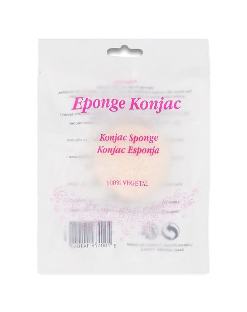 Eponge Konjac 100% végétal Gommage