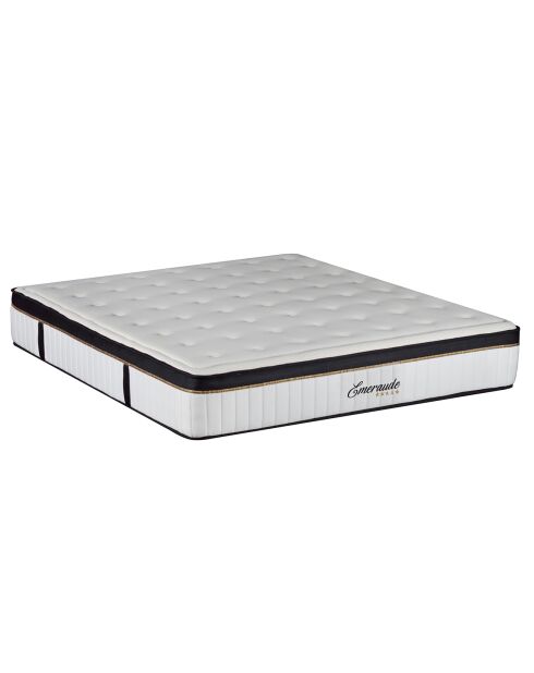 Matelas Emeraude blanc/noir - 140x200 cm