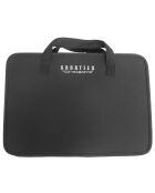Trousse avec poignées pour 5 couteaux noire - 40x30 cm