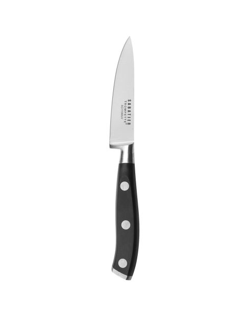 Couteau d'office Vulcano gris/noir - Lame 9 cm