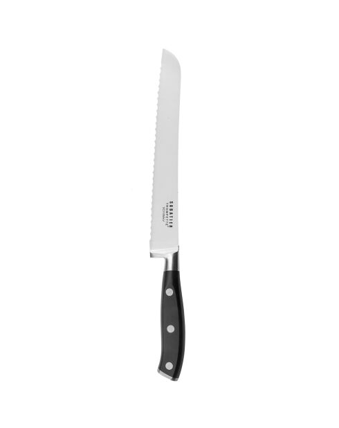 Couteau à Pain Vulcano gris/noir - Lame 20 cm