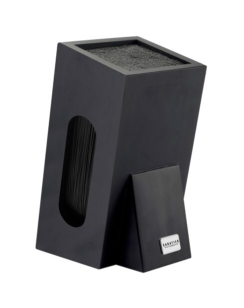 Bloc de 5 couteaux Vulcano gris/noir