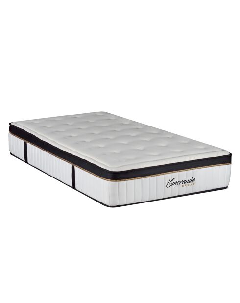 Matelas Emeraude blanc/noir - 90x200 cm