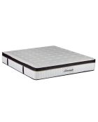 Matelas Emeraude blanc/noir - 140x190 cm