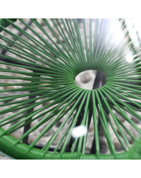 Ensemble 2 fauteuils & table Pinamar vert