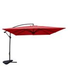 Hendaye Offset-LED-Sonnenschirm, Terrakotta, 300 x 300 cm