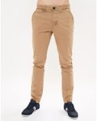 Pantalon chino slim Lowel beige