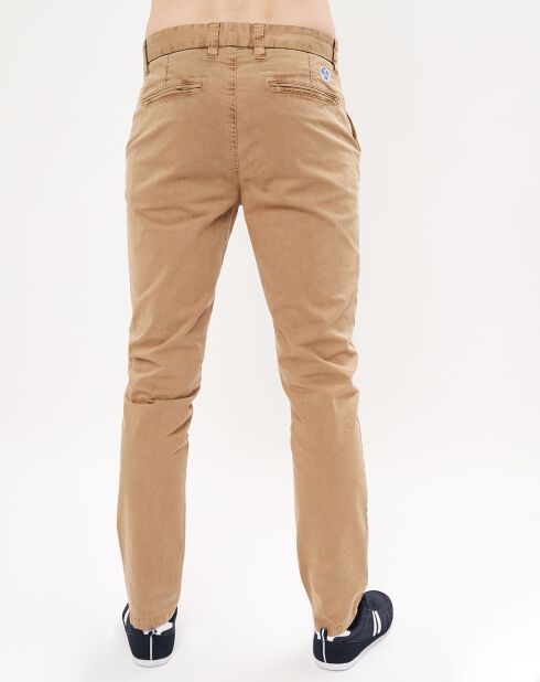 Pantalon chino slim Lowel beige