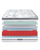 Matelas Concorde blanc/gris - 90x190 cm