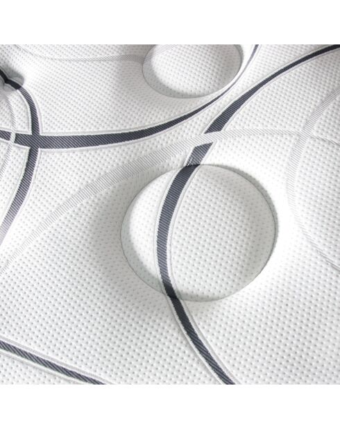 Matelas Concorde blanc/gris - 180x200 cm
