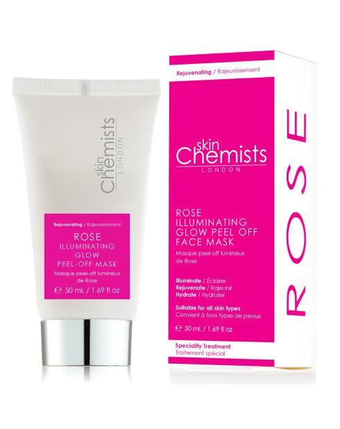 Mascarilla exfoliante luminiscente de rosas - 50 ml