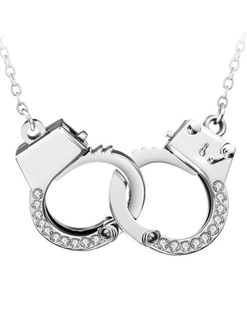 Brazalete SC Crystal Spuff decorado con cristales de plata de Swarovski