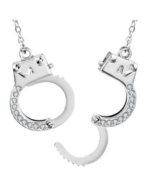 Brazalete SC Crystal Spuff decorado con cristales de plata de Swarovski