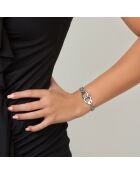 Brazalete SC Crystal Spuff decorado con cristales de plata de Swarovski