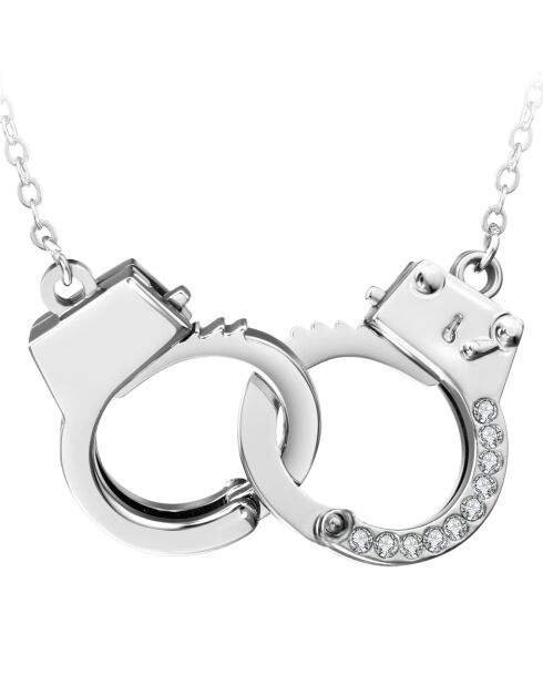 Brazalete SC Crystal Spuff decorado con cristales de plata de Swarovski