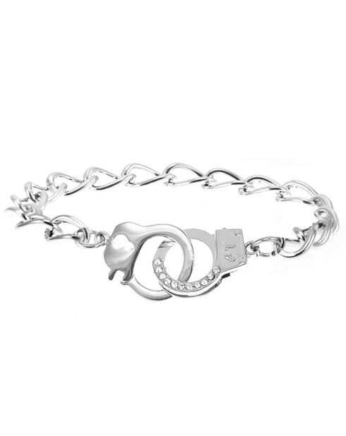 Brazalete SC Crystal Spuff decorado con cristales de plata de Swarovski