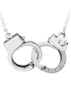 Collar de plata con cristales de Swarovski