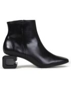 Bottines en Cuir Thais noires - Talon 5 cm