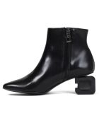 Bottines en Cuir Thais noires - Talon 5 cm