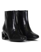 Bottines en Cuir Thais noires - Talon 5 cm