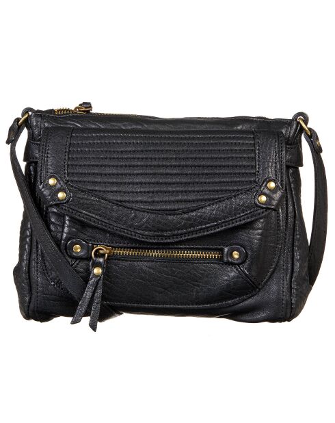 Giulia schwarze Tasche aus Lammfell - 23,5 x 3 x 19,5 cm