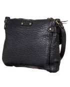 Sac en Cuir d'Agneau Giulia noir - 23.5x3x19.5 cm