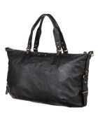 Zwarte handtas van lamsleer van Odelia - 40x27x12 cm