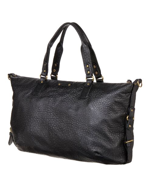 Zwarte handtas van lamsleer van Odelia - 40x27x12 cm