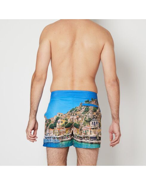 Short de bain Scylla imprimé 15' bleu