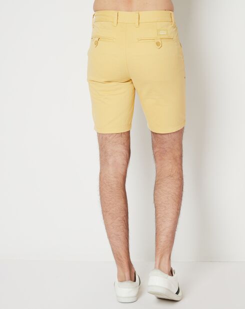 Pantalones cortos chinos Oleggio amarillos