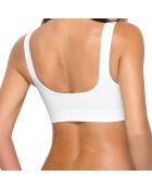 Weißer mittelgroßer Kompressions-BH