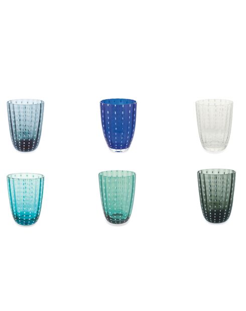 6 Verres Kalahari multicolores - 30 cl