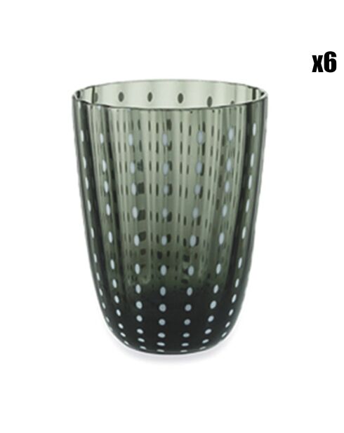 6 Verres Kalahari gris - 30 cl