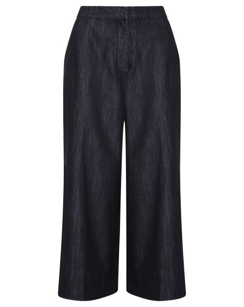Pantalon 3/4 large en jean noir