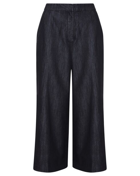 Pantalon 3/4 large en jean noir