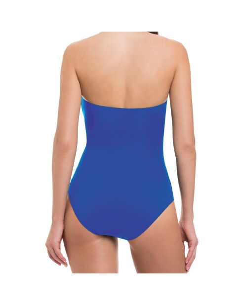Haut de Maillot Tankini bustier Tutti Frutti bleu roi