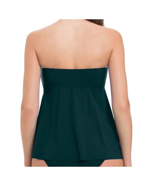Haut de Maillot Tankini bustier Tutti Frutti volanté vert