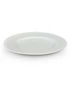 6 Assiettes à dessert  en Porcelaine Urban Martele blanches - D.21 cm