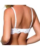 Soutien-gorge push-up Newia en dentelle blanc