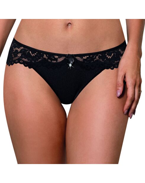 Culotte Newia en dentelle noire