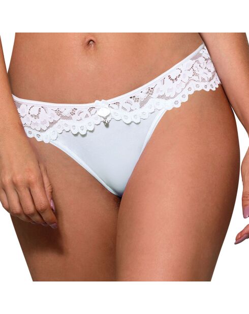 Culotte Newia en dentelle blanche