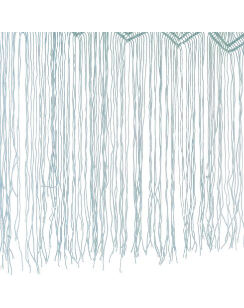Makramee-Vorhang/Tür aus Seladon-Mesh, 100 x 280 cm