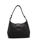 Sac porté épaule en Cuir Paris noir - 32x30x8 cm