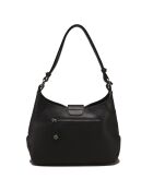Sac porté épaule en Cuir Paris noir - 32x30x8 cm
