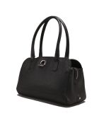 Sac porté épaule en Cuir Paris noir - 33x20x15 cm