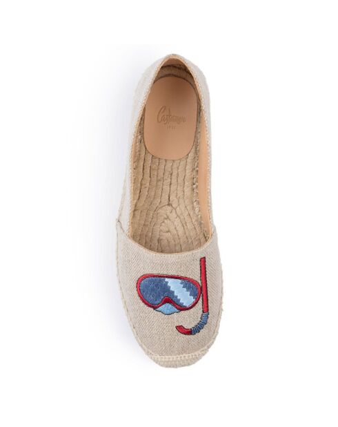 Espadrilles Kenda à écusson naturel